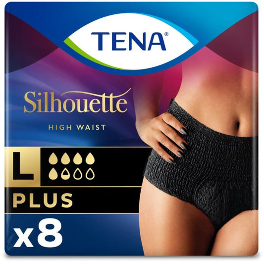 TENA Silhouette Plus High Waist Underwear Noir