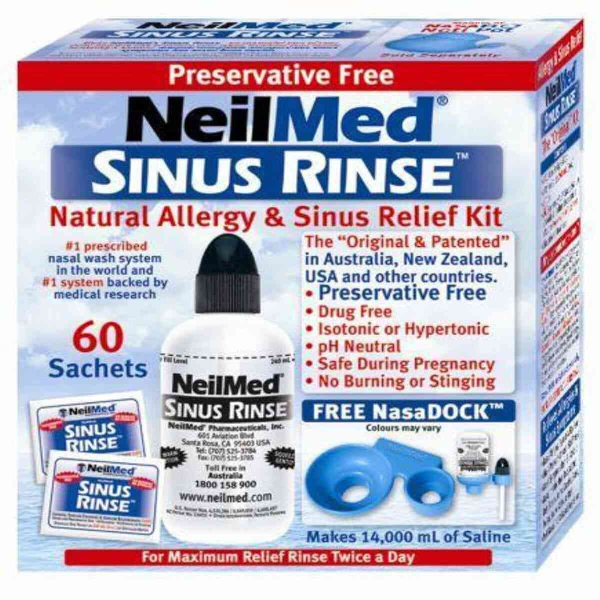 NeilMed Sinus Rinse - All Natural Sinus Relief Satchets.