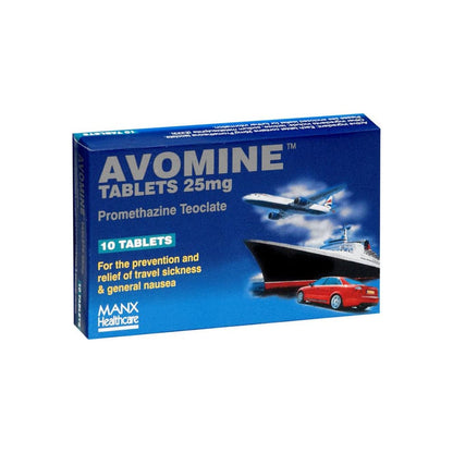 Avomine Travel Sickness 25mg (Promethazine)