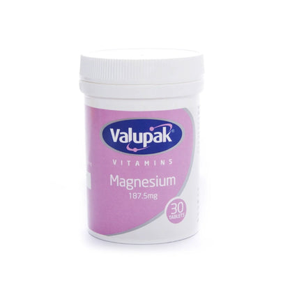 Valupak Vitamins Magnesium 187.5mg 30 Tablets