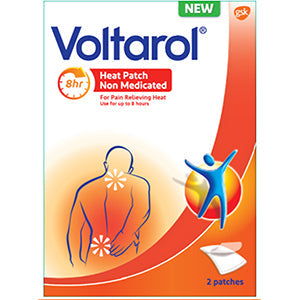 Voltarol Non Medicated Heat Patch Plasters 2 Patches (8 Hours)