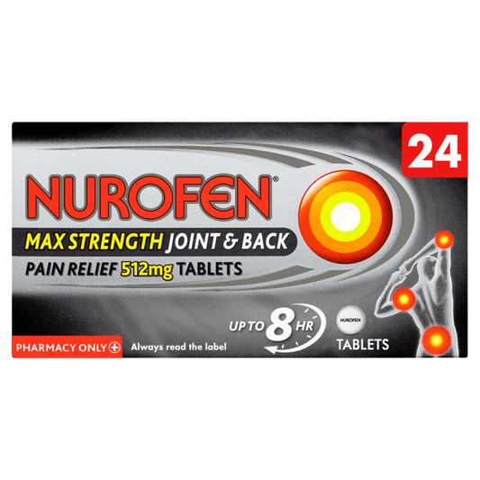 Nurofen Pain Relief Max Strength 512mg Tablets 24s