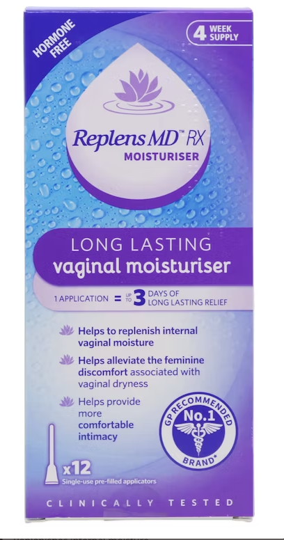 Replens MD RX Vaginal Moisturiser 12 - 4 weeks supply