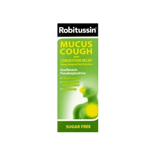 Robitussin Mucus Cough and Congestion Relief Oral Solution 100ml