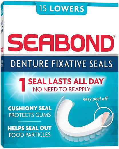 SeaBond, Denture Adhesive Seals, Original, 15 Lowers