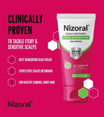 Nizoral Scalp Soothing Itchy & Sensitive Shampoo – 200ml