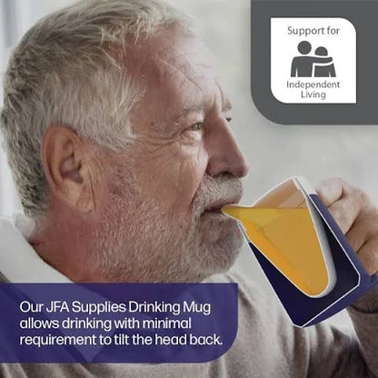 Adult Drinking Cup/Beaker/Mug for Disabled Adults with Easy Grip Handle