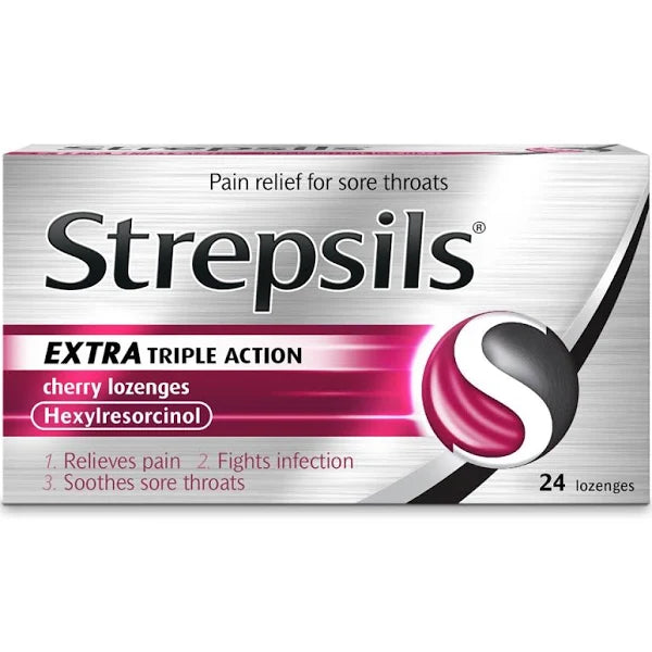 Strepsils Extra Triple Action 24 Lozengers