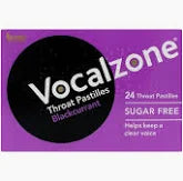 Vocalzone Throat Pastilles 24s (All Flavours)