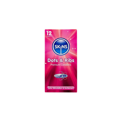 Skins Dots & Ribs - 12 Condoms