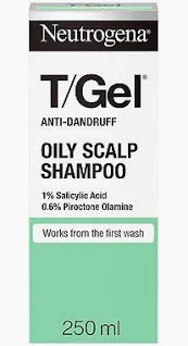 Neutrogena T/Gel Anti-Dandruff Oily Scalp Shampoo 250ml