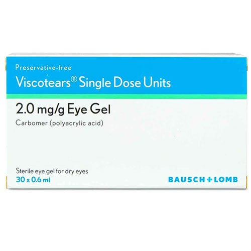 Viscotears Single Dose Units 2mg/g – 30 Pack