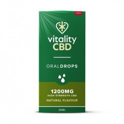 Vitality CBD Oral Drops 1200mg (Hemp Oil).