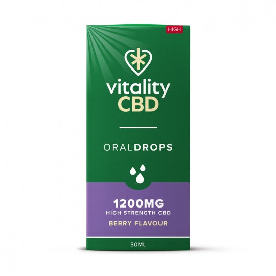 Vitality CBD Oral Drops 1200mg (Hemp Oil).