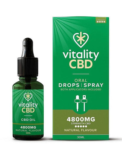 Vitality CBD Oral Drops I Spray - Dual Applicator.