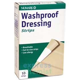 Numark Washproof Dressing Strips 10